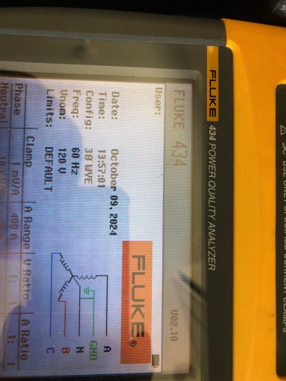Fluke 434 Three Phase Power Quality Analyzer-Remanufactured - Image 3