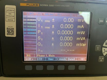 Fluke Norma 5000 Power Analyzer (N5K-3PP64IP)